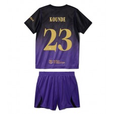 Barcelona Jules Kounde #23 Bortedraktsett Barn 2026-27 Kortermet (+ korte bukser)